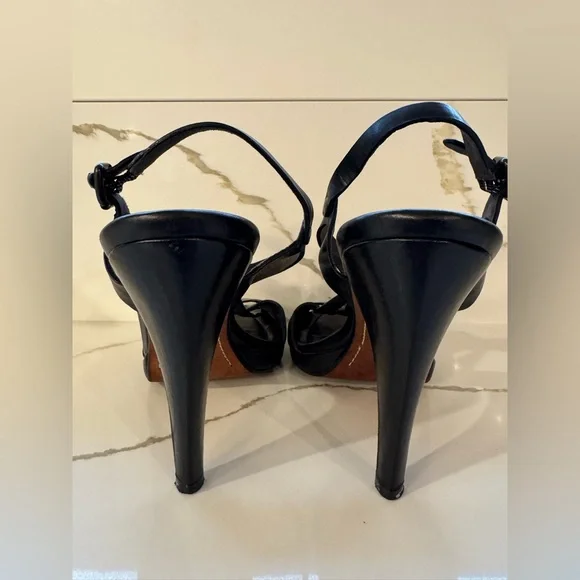 Cole Haan Black Strappy Women's Sandals - Sz 9.5 - Picture 7 of 9